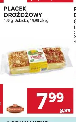 Placek drożdżowy Oskroba promocja w Stokrotka