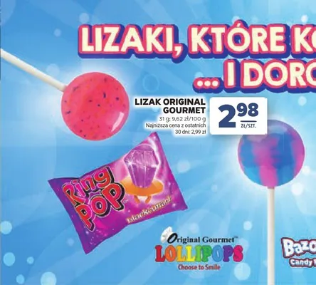 Lizak Original Gourmet promocja w Stokrotka