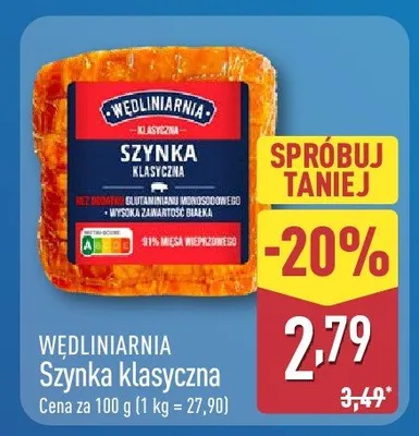 Szynka klasyczna promocja w Aldi