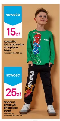Koszulka chłopięca Lego 100% bawełny promocja w Pepco