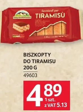 Biszkopt do Tiramisu 200g promocja w Selgros
