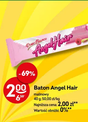 Baton Angel Hair malinowy Rosso Bianco promocja w Żabka