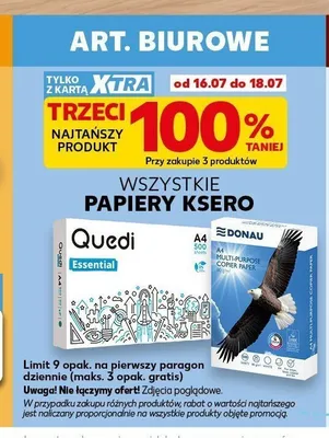 Papiery ksero promocja w Kaufland