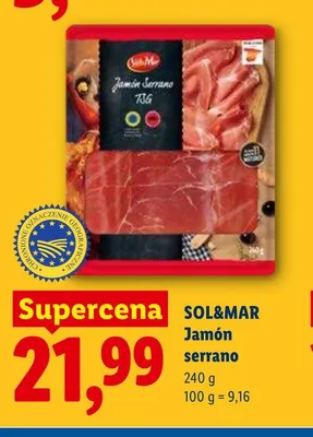 Jamón serrano Sol&Mar promocja w Lidl