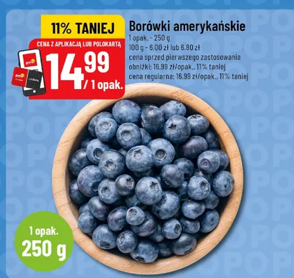 Borówki amerykańskie Carrefour classic promocja w POLOmarket