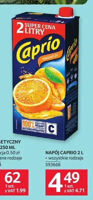 Napój Caprio promocja w Selgros