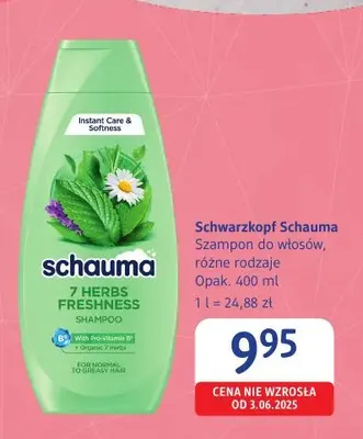 Szampon do włosów Schwarzkopf Schauma promocja w Drogerie DM