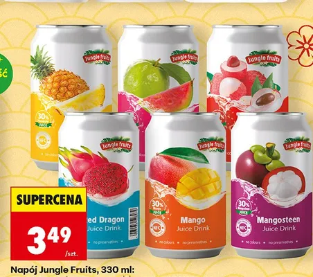 Napój Jungle Fruits Smoczy owoc promocja w Biedronka
