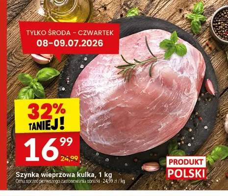 Szynka wieprzowa kulka promocja w Twój Market