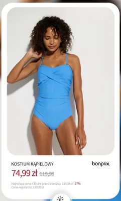 Kostium kąpielowy Bonprix promocja w bonprix