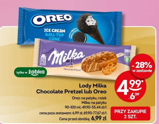 Lody Oreo promocja w Żabka