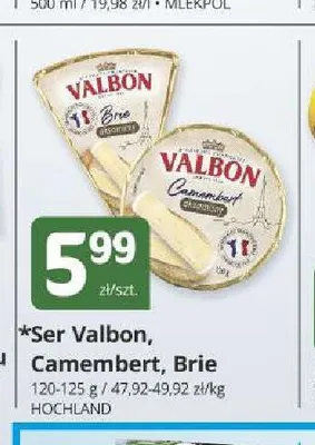 Ser Valbon Camembert promocja w Marketvita