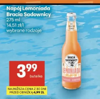 Napój Lemoniada Bracia Sadownicy promocja w Delikatesy Centrum