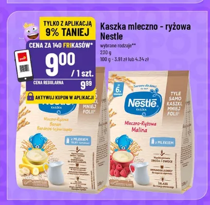 Kaszka mleczno-ryżowa Nestle malina promocja w POLOmarket
