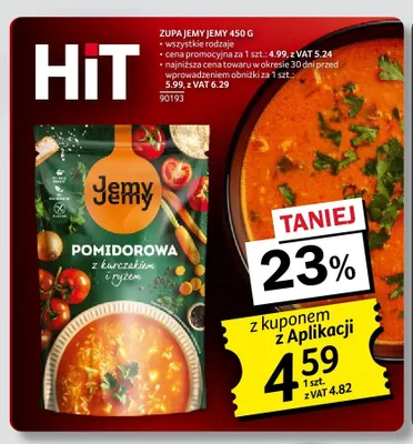 Zupa pomidorowa z kurczakiem i ryżem Jemy Jemy promocja w Selgros