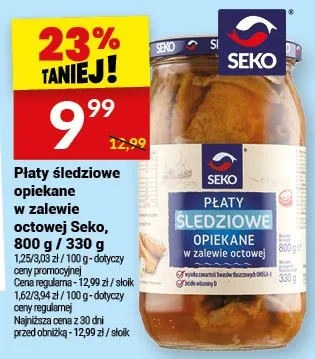 Płaty śledziowe opiekane w zalewie octowej promocja w Twój Market