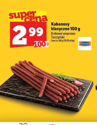 Kabanosy klasyczne wieprzowe Tarczyński promocja w TOPAZ