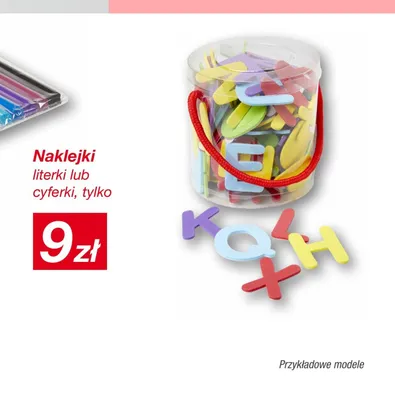 Naklejki literki promocja w KiK