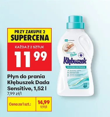 Płyn do prania Dada Sensitive promocja w Biedronka