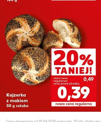 Kajzerka z makiem promocja w Kaufland