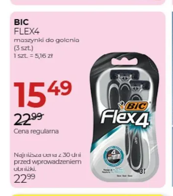 Maszynki do golenia Flex4 BIC promocja w Drogerie Jawa