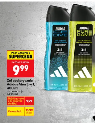 Żel pod prysznic dla mężczyzn 3w1 promocja w Biedronka