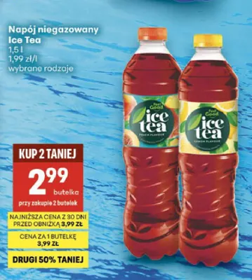 Napój niegazowany Ice Tea cytrynowy Feel Good promocja w Delikatesy Centrum