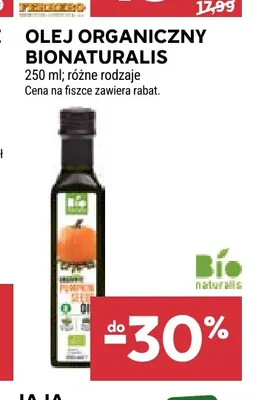 Olej organiczny BioNaturalis promocja w Stokrotka