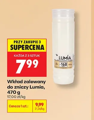 Wkład zalewany do zniczy Lumia promocja w Biedronka
