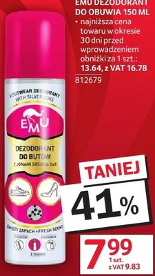 Dezodorant do obuwia EMU promocja w Selgros