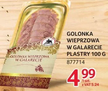Golonka wieprzowa w galarecie plastry 100 g promocja w Selgros