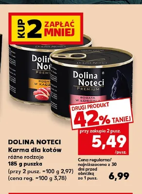 Karma dla kotów Dolina Noteci promocja w Kaufland