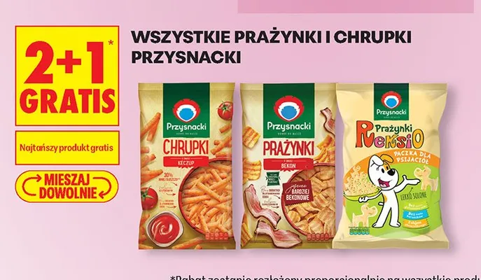 Prażynki i chrupki Przysnacki promocja w Biedronka