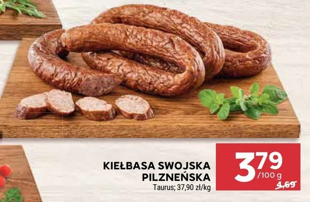 Kiełbasa swojska pilzneńska promocja w Stokrotka