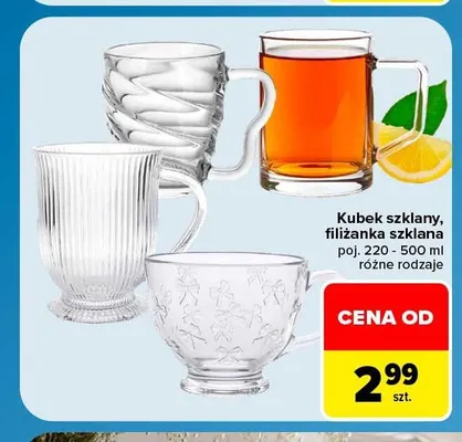 Kubek szklany promocja w Carrefour