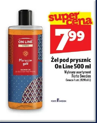 Żel pod prysznic On Line Senses Maroccan Gold promocja w TOPAZ