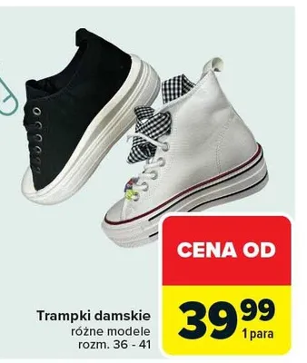Trampki damskie różne modele rozm. 36-41 promocja w Carrefour