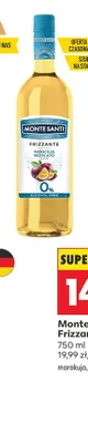 Wino bezalkoholowe musujące Monte Santi Frizzante 0% marakuja promocja w Biedronka