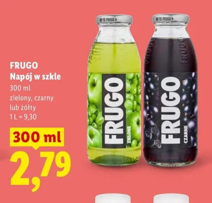 Napój owocowy zielony Frugo promocja w Lidl