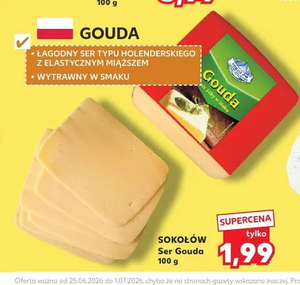 Ser Gouda Sokołów promocja w Kaufland