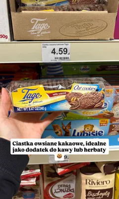 Ciastka owsiane Tago kakaowe promocja w Dino