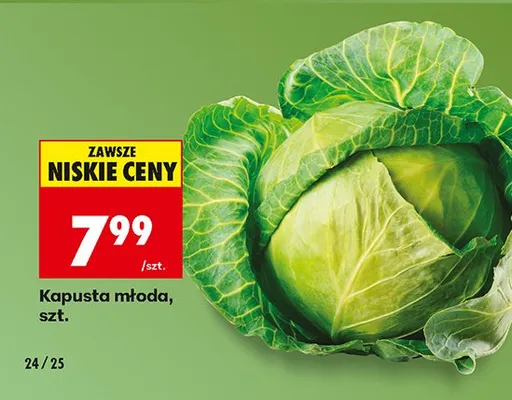 Kapusta młoda promocja w Biedronka