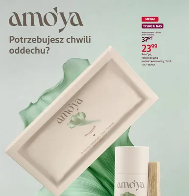 Relaksacyjna poduszka na oczy Amo'ya promocja w Rossmann