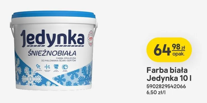 Farba biała promocja w Castorama