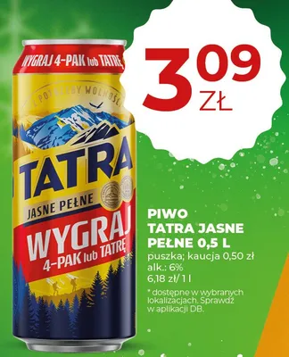 Piwo promocja w Duży Ben