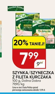 Szyneczka z fileta kurczaka Dolina Dobra promocja w Chata Polska