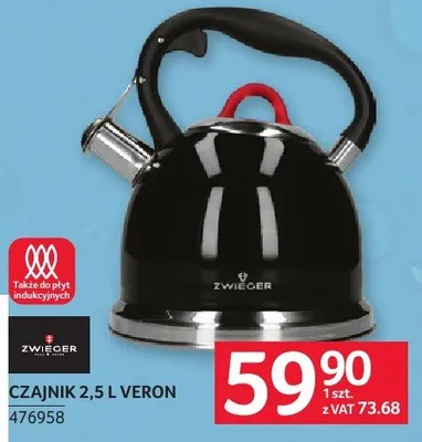 Czajnik 2,5 l Veron promocja w Selgros