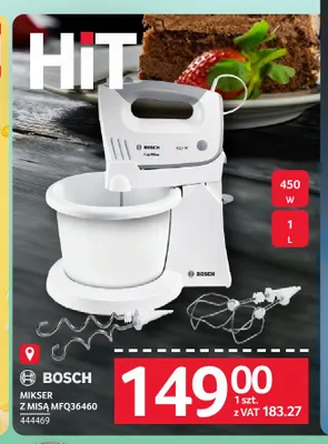 Mikser z misą MFQ36460 Bosch promocja w Selgros
