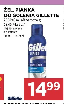 Pianka do golenia Gillette promocja w Stokrotka