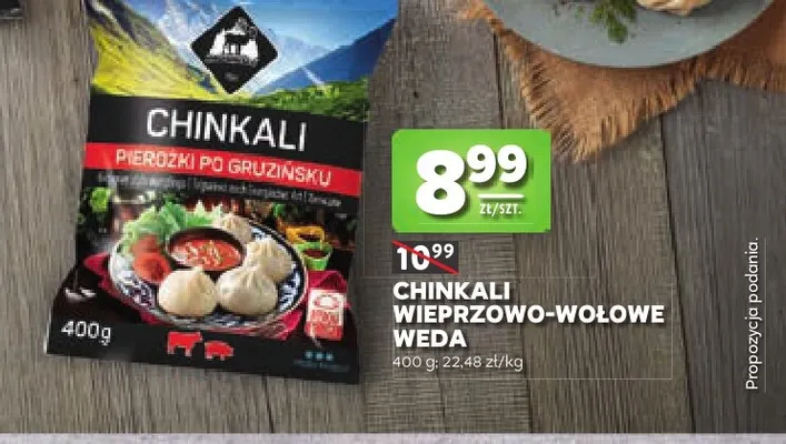 Chinkali wieprzowo-wołowe Weda promocja w Stokrotka